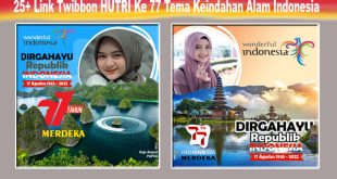twibbon HUTRI Tema Keindahan Alam Indonesia