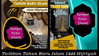 Twibbon Tahun Baru Islam 1444 Hijriyah Tema Mekah