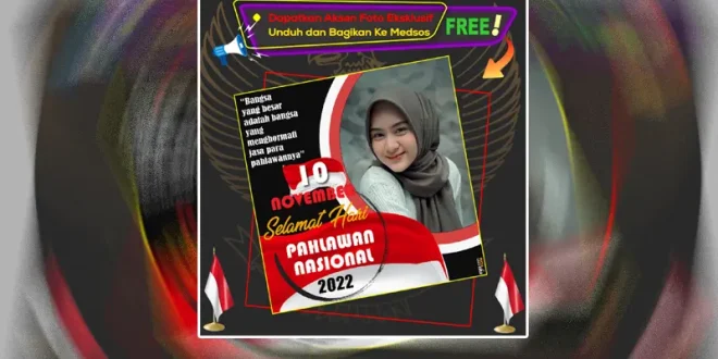 koleksi desain twibbon hari pahlawan 10 november 2022