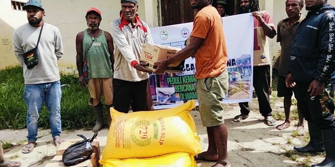 Peduli Bencana, IMIPA SULTRA Bantu Korban Banjir Jayawijaya