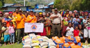 BPBD Tolikara Salurkan Bantuan Bencana Alam